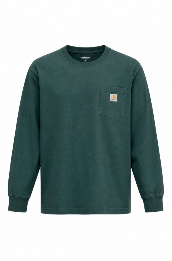CARHARTT LONG SLEEVE TEE MINIMAL GREEN ΑΝΤΡΙΚΟ PRE OWNED M