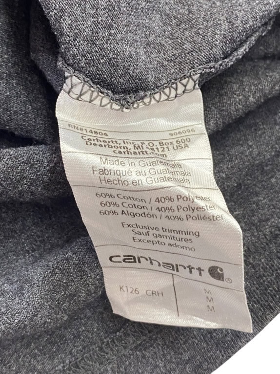 CARHARTT ΜΑΚΡΥΜΑΝΙΚΗ ΜΠΛΟΥΖΑ WORKWEAR CHARCOAL ΓΚΡΙ ΑΝΤΡΙΚΟ PRE OWNED M