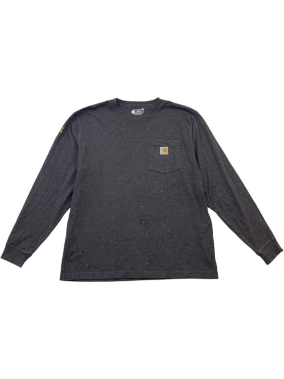 CARHARTT ΜΑΚΡΥΜΑΝΙΚΗ ΜΠΛΟΥΖΑ WORKWEAR CHARCOAL ΓΚΡΙ ΑΝΤΡΙΚΟ PRE OWNED M