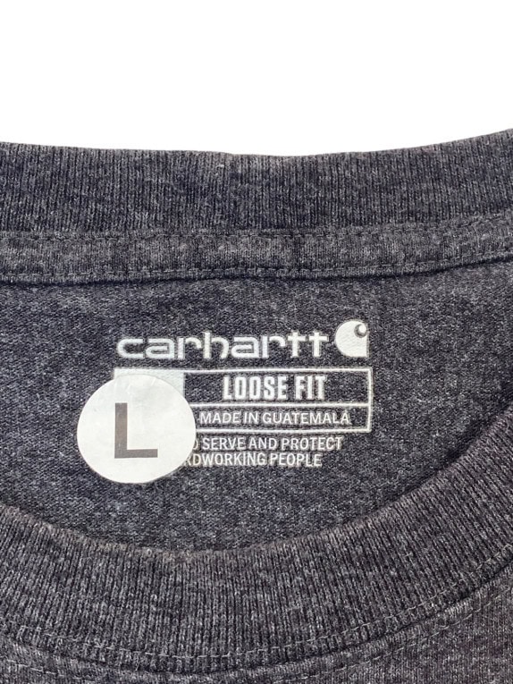 CARHARTT ΜΑΚΡΥΜΑΝΙΚΗ ΜΠΛΟΥΖΑ WORKWEAR CHARCOAL ΓΚΡΙ ΑΝΤΡΙΚΟ PRE OWNED M