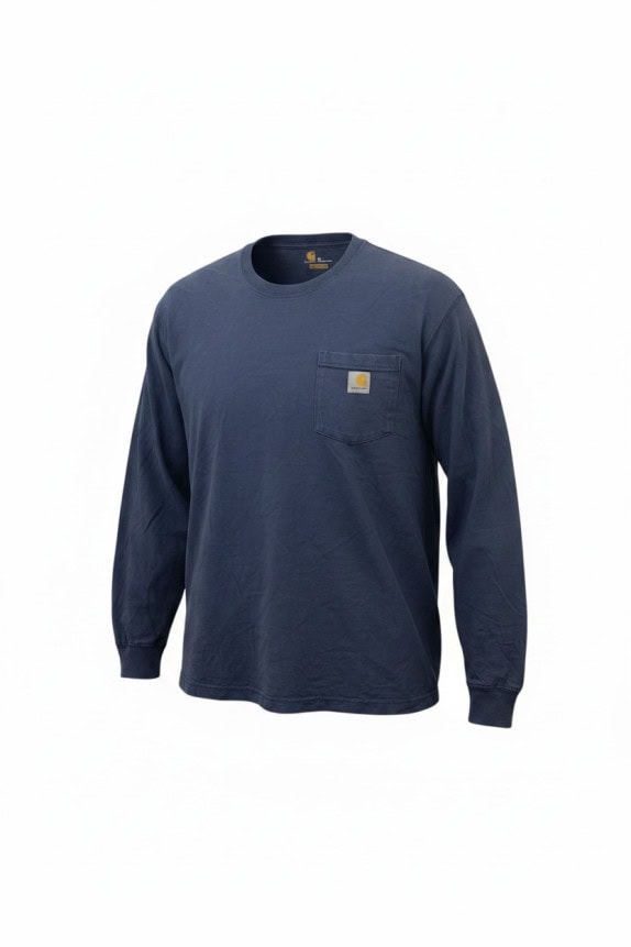 CARHARTT ΜΑΚΡΥΜΑΝΙΚΗ ΜΠΛΟΥΖΑ WORKWEAR FADED NAVY ΑΝΤΡΙΚΟ PRE OWNED XL