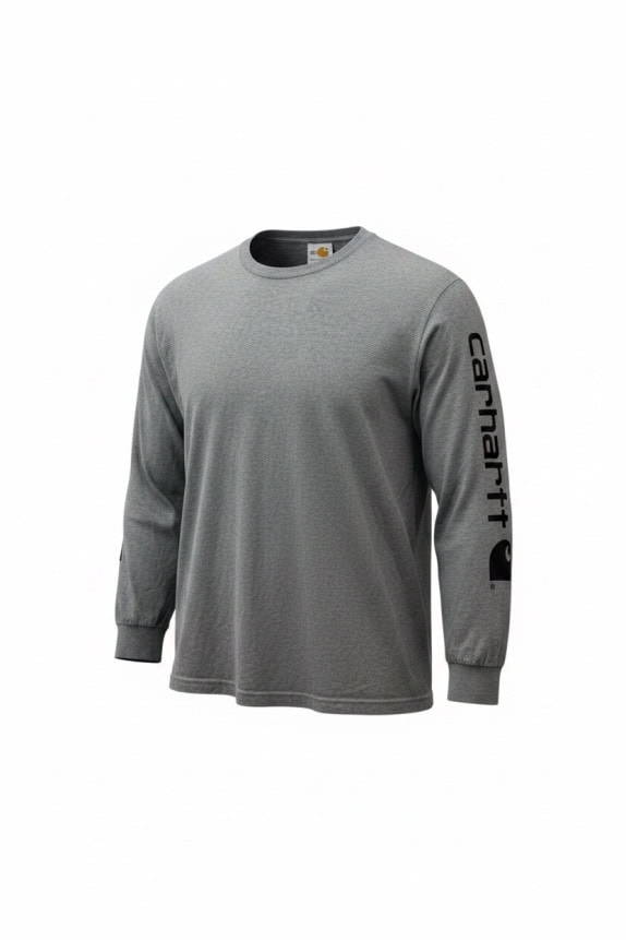 CARHARTT LONG SLEEVE T SHIRT WORKWEAR GREY MENS PRE OWNED XXL
