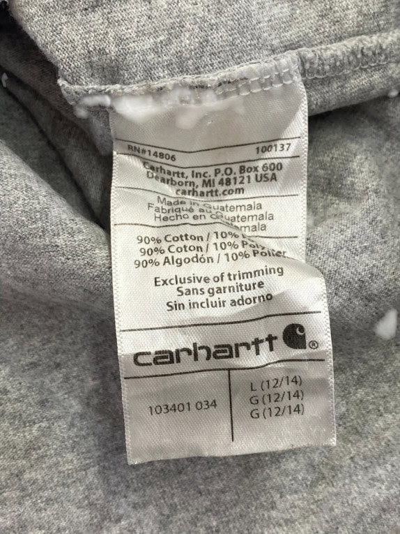 CARHARTT ΜΑΚΡΥΜΑΝΙΚΗ ΜΠΛΟΥΖΑ WORKWEAR ΓΚΡΙ UNISEX PRE OWNED L