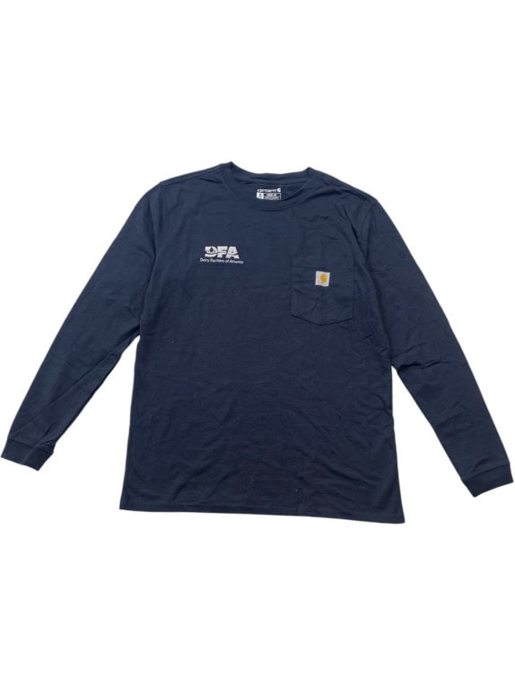 CARHARTT MAGLIA MANICA LUNGA WORKWEAR NAVY UNISEX PRE OWNED M