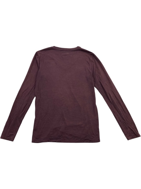 Carhartt Μακρυμάνικο T-Shirt V-Neck Μπορντό Relaxed Fit