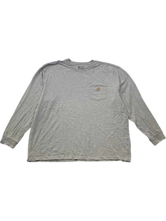 CARHARTT ΜΑΚΡΥΜΑΝΙΚΟ T SHIRT WORKWEAR ΓΚΡΙ ΑΝΤΡΙΚΟ PRE OWNED XXL