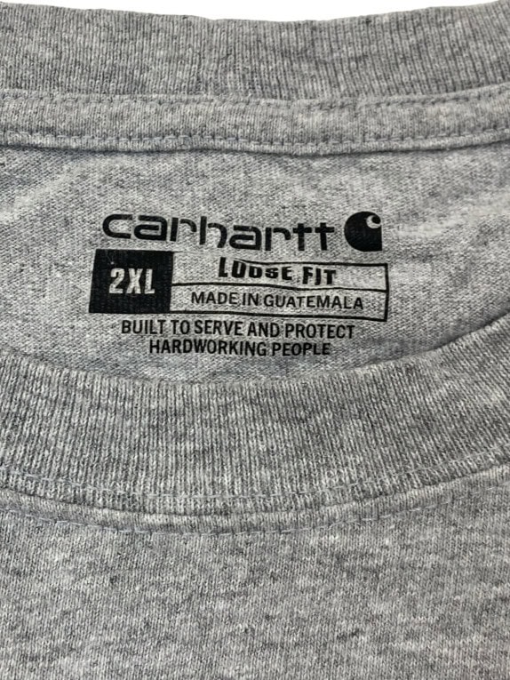 CARHARTT ΜΑΚΡΥΜΑΝΙΚΟ T SHIRT WORKWEAR ΓΚΡΙ ΑΝΤΡΙΚΟ PRE OWNED XXL