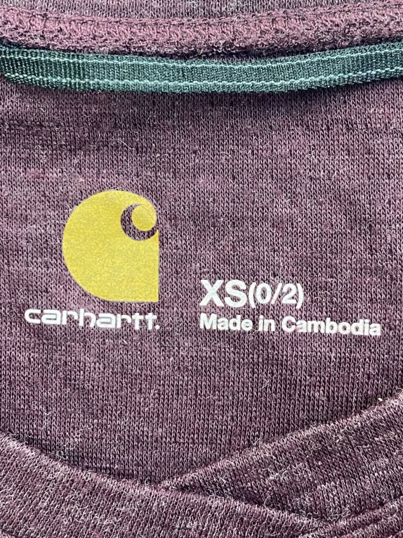 Carhartt Μακρυμάνικο Top Thermal Μπορντό XS
