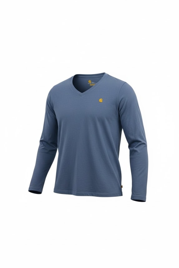 Carhartt Μπλε Μακρυμάνικο T-Shirt Relaxed Fit Ανδρικό M