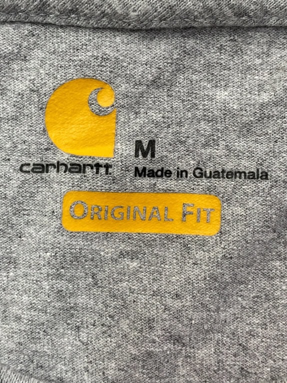 CARHARTT POCKET T SHIRT WORKWEAR HEATHER GREY MEN PRE OWNED M