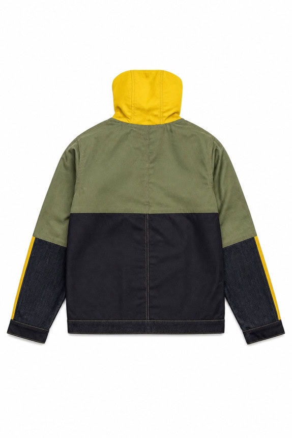 CARHARTT REWORKED GIACCA CON CAPPUCCIO WORKWEAR MULTICOLORE UOMO PRE OWNED L