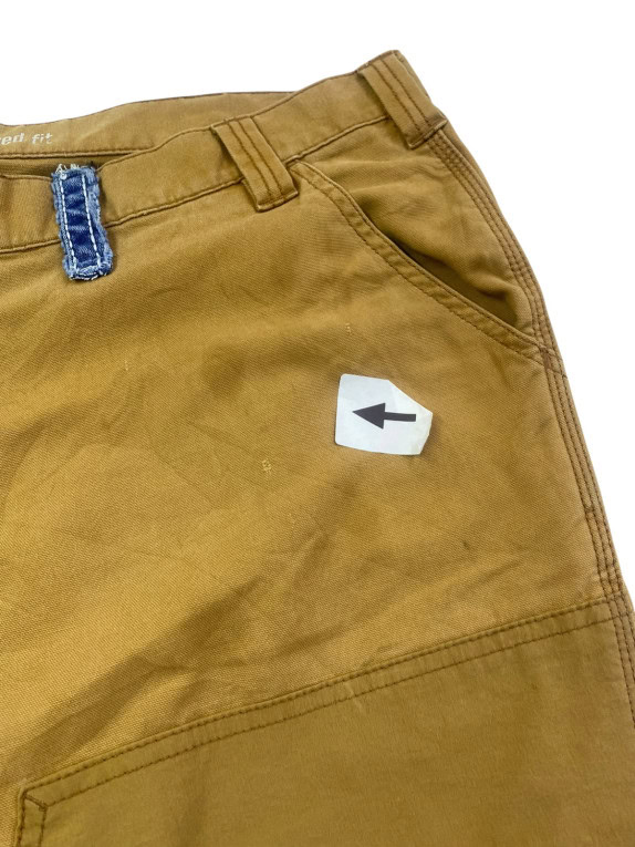 CARHARTT CARPENTER PANTS WORKWEAR BROWN MENS PRE OWNED