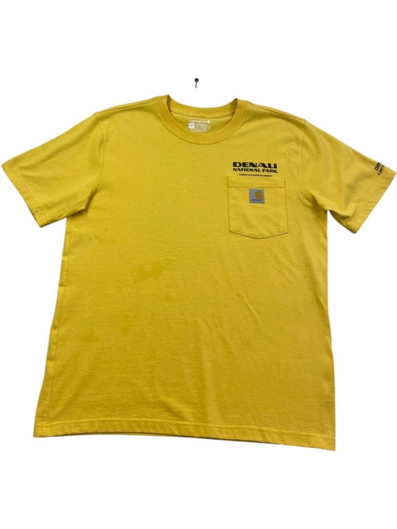 CARHARTT T SHIRT GRAPHIC YELLOW ΑΝΤΡΙΚΟ PRE OWNED M
