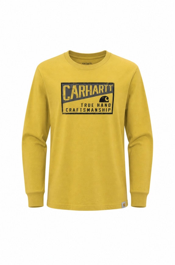 CARHARTT T SHIRT GRAPHIC YELLOW ΑΝΤΡΙΚΟ PRE OWNED L