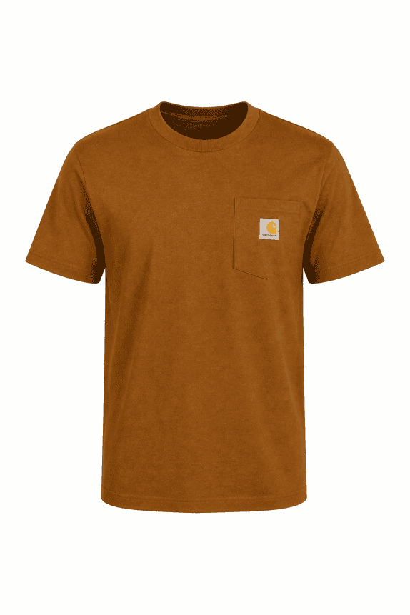 CARHARTT T SHIRT MINIMAL BROWN MEN PRE OWNED XS