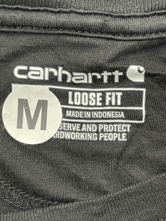 CARHARTT T SHIRT MINIMAL ΜΑΥΡΟ ΑΝΤΡΙΚΟ PRE OWNED M