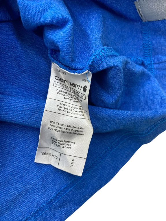 CARHARTT T SHIRT WORKWEAR ΜΠΛΕ ΑΝΤΡΙΚΟ PRE OWNED S