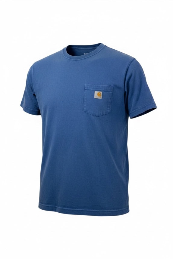 CARHARTT T SHIRT WORKWEAR BLU UOMO PRE OWNED S