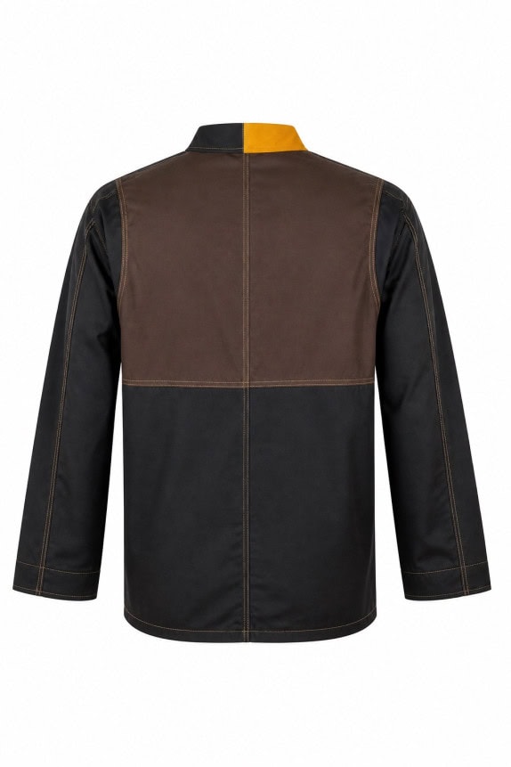CARHARTT REWORKED JACKET PATCHWORK ΜΑΥΡΟ ΚΙΤΡΙΝΟ ΑΝΤΡΙΚΟ PRE OWNED L