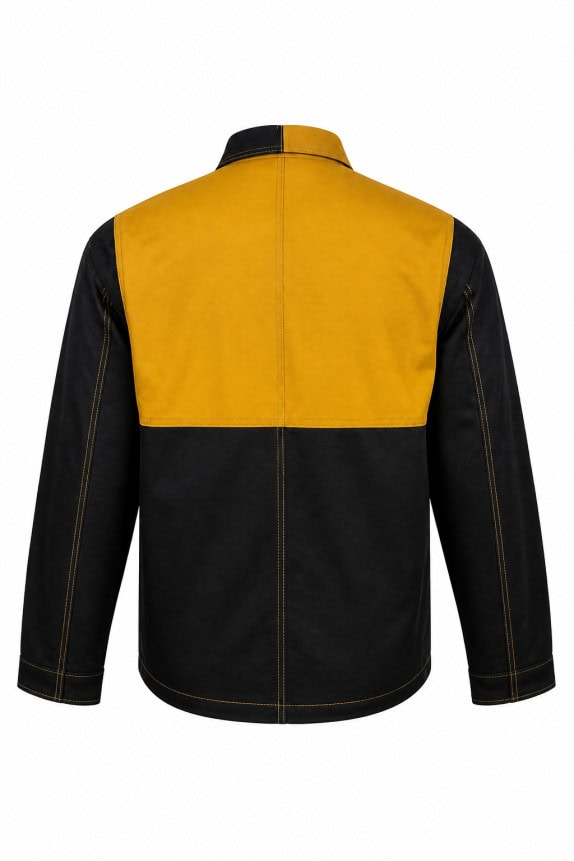 CARHARTT REWORKED  JACKET WORKWEAR BLACK YELLOW MEN PRE OWNED L