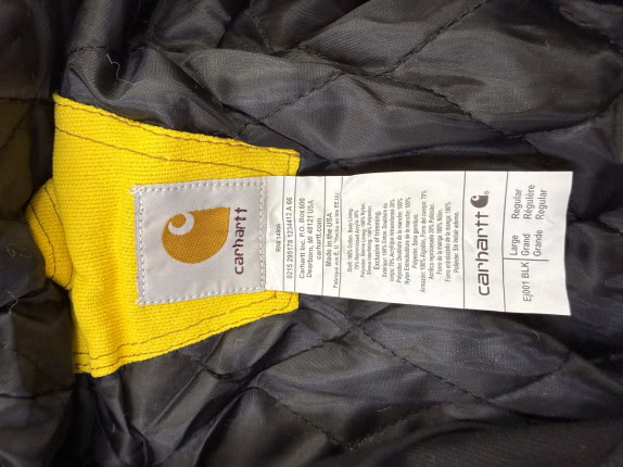 CARHARTT REWORKED  JACKET WORKWEAR GREEN MEN PRE OWNED L
