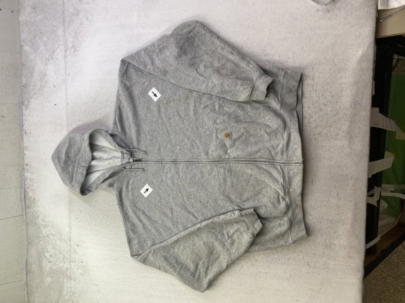 CARHARTT ZIP HOODIE MINIMAL GREY ΑΝΤΡΙΚΟ PRE OWNED 2XL