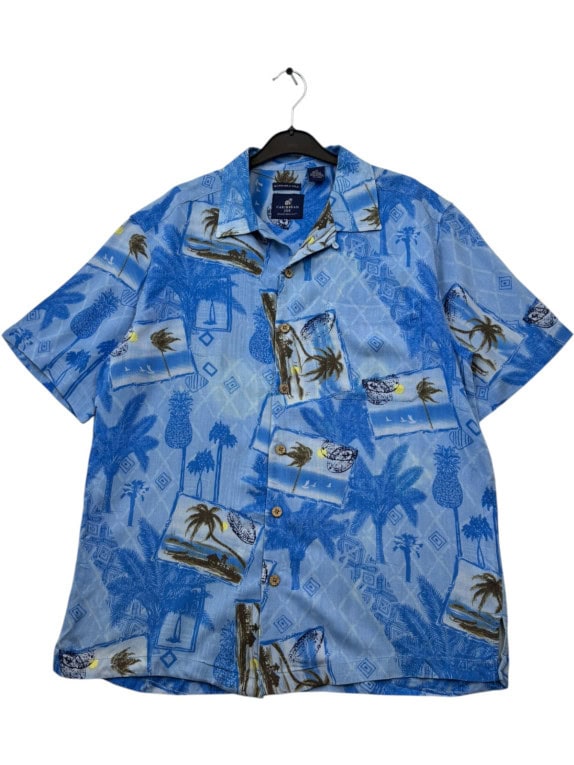 CARIBBEAN JOE ΠΟΥΚΑΜΙΣΟ ΑΝΕΤΟ ΜΠΛΕ ΑΝΤΡΙΚΟ PRE OWNED M