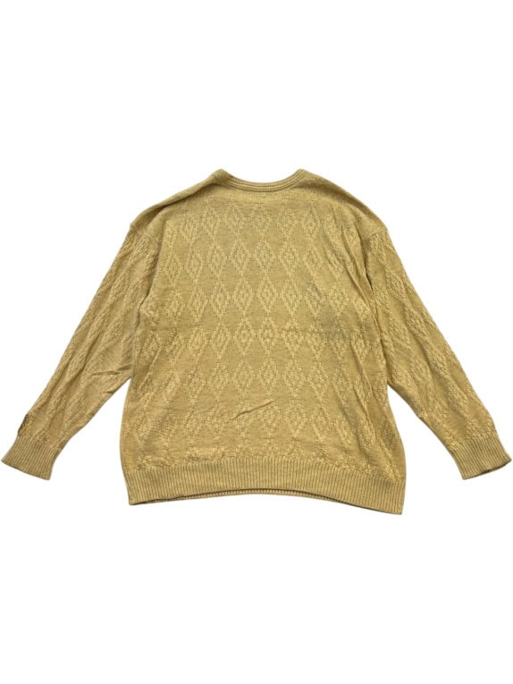 CARLO COLUCCI 80s ΠΛΕΚΤΟ ΠΟΥΛΟΒΕΡ VINTAGE RETRO ΜΠΕΖ UNISEX PRE OWNED XL
