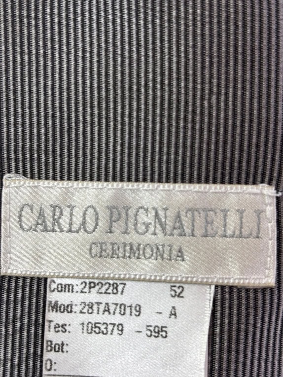 CARLO PIGNATELLI CERIMONIA ΓΡΑΒΑΤΑ CLASSIC ΜΑΥΡΗ ΑΝΤΡΙΚΟ PRE OWNED
