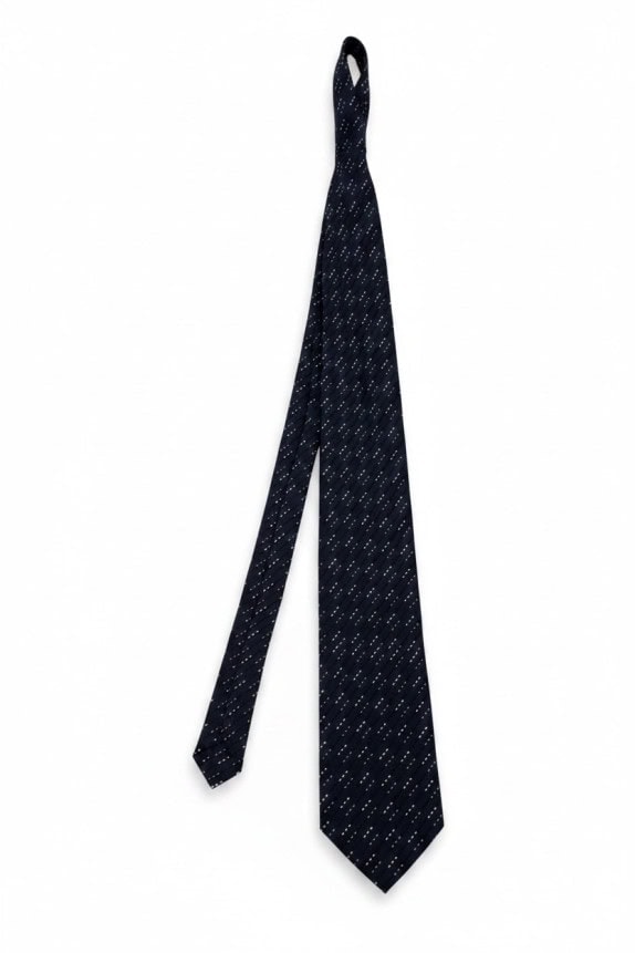 CARLO PIGNATELLI CRAVATTA CLASSICA NAVY UOMO PRE OWNED