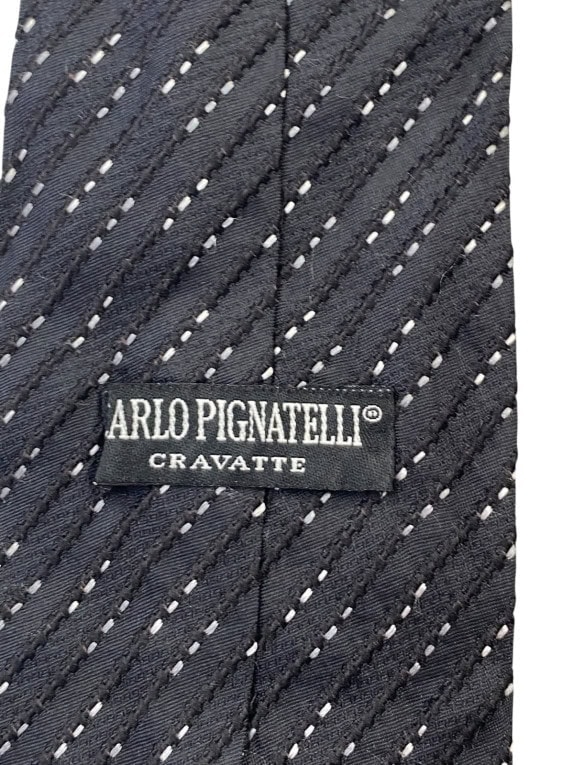 CARLO PIGNATELLI ΓΡΑΒΑΤΑ ΚΛΑΣΙΚΗ NAVY ΑΝΤΡΙΚΟ PRE OWNED
