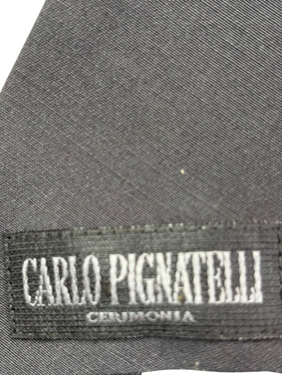 CARLO PIGNATELLI ΓΡΑΒΑΤΑ MINIMAL ΜΑΥΡΗ ΑΝΤΡΙΚΟ PRE OWNED