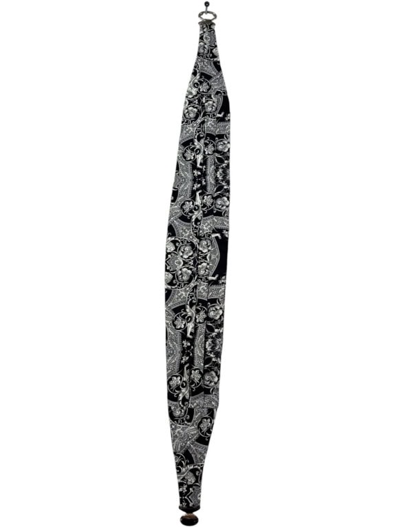 CARLO PIGNATELLI ΟΜΠΡΕΛΑ PAISLEY ΑΣΠΡΟΜΑΥΡΗ UNISEX PRE OWNED