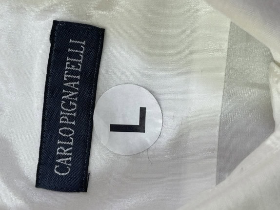 CARLO PIGNATELLI CAMICIA CLASSIC WHITE UOMO PRE OWNED L