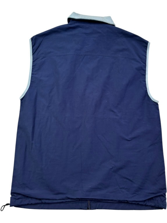 CERRUTI 1881 GILET SMANICATO SPORTSWEAR BLU NAVY UOMO PRE OWNED L