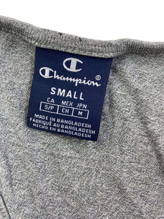 CHAMPION ΑΜΑΝΙΚΟ ΦΑΝΕΛΑΚΙ CASUAL ΛΟΓΟΤΥΠΟ ΓΚΡΙ ΑΝΔΡΙΚΟ S