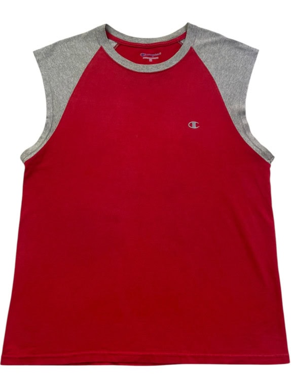 CHAMPION ΑΜΑΝΙΚΟ ΜΠΛΟΥΖΑΚΙ ATHLETIC ΚΟΚΚΙΝΟ ΑΝΤΡΙΚΟ PRE OWNED M