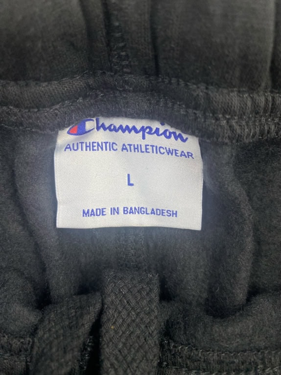 Champion Pantaloni da tuta da uomo Nero L