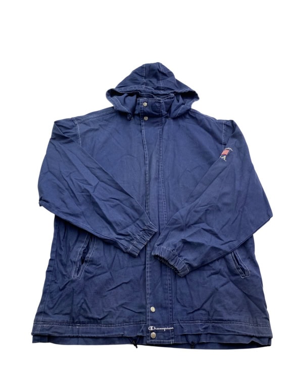 CHAMPION Men’s Vintage Jacket Logo Blue XL