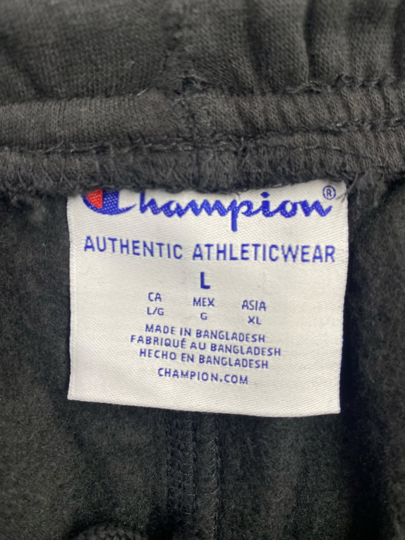 CHAMPION Ανδρικό Παντελόνι Φόρμας με Λογότυπο Μαύρο L