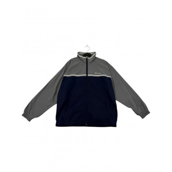 Champion Αντιανεμικό Color Block Γκρι-Ναυτικό, VINTAGE – L