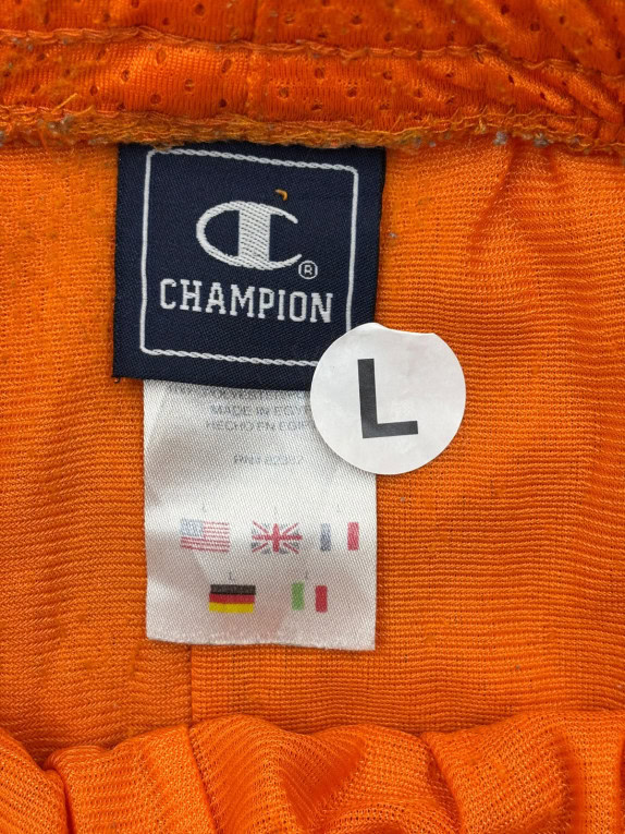 CHAMPION ΑΘΛΗΤΙΚΗ ΒΕΡΜΟΥΔΑ SPORTSWEAR ΠΟΡΤΟΚΑΛΙ ΑΝΤΡΙΚΟ PRE OWNED L
