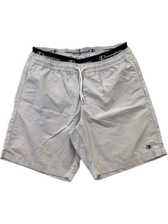 CHAMPION SPORTS SHORTS MINIMAL LIGHT GREY MEN PRE OWNED L