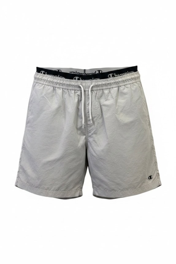 CHAMPION SHORTS SPORTSWEAR MINIMAL GRIGIO CHIARO UOMO PRE OWNED L