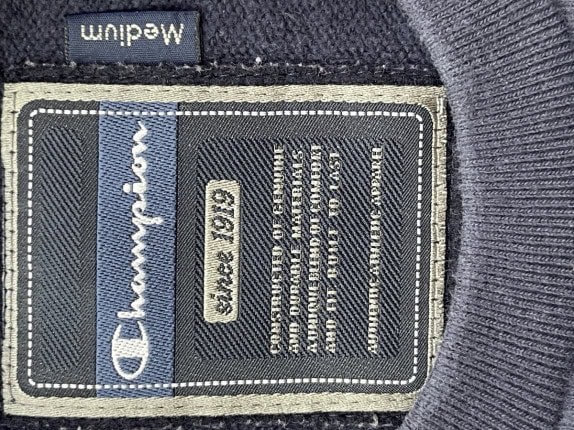 1990S CHAMPION CREWNECK MINIMAL NAVY ΑΝΤΡΙΚΟ PRE OWNED M