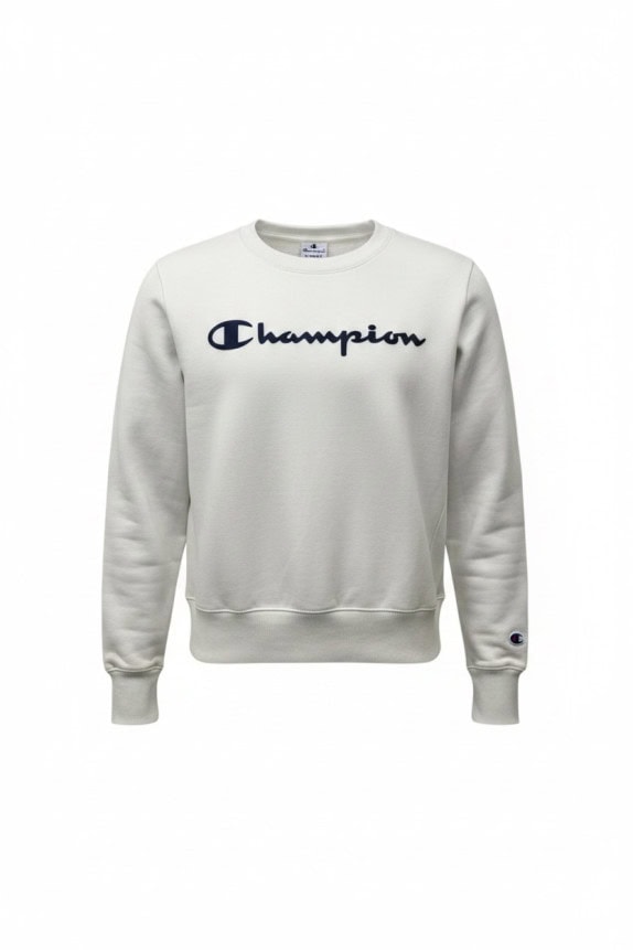CHAMPION CREWNECK MINIMAL OFF WHITE ΑΝΤΡΙΚΟ PRE OWNED XS