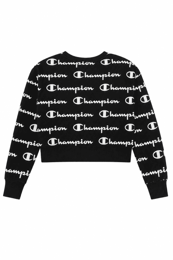CHAMPION CREWNECK STREETWEAR ΜΑΥΡΟ ΓΥΝΑΙΚΕΙΟ PRE OWNED L