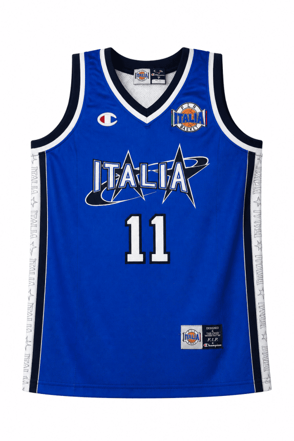 CHAMPION CANOTTA BASKET VINTAGE BLU UOMO PRE OWNED S