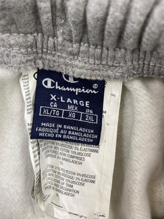 CHAMPION Φόρμα Παντελόνι Athletic Logo Γκρι Ανδρική XL