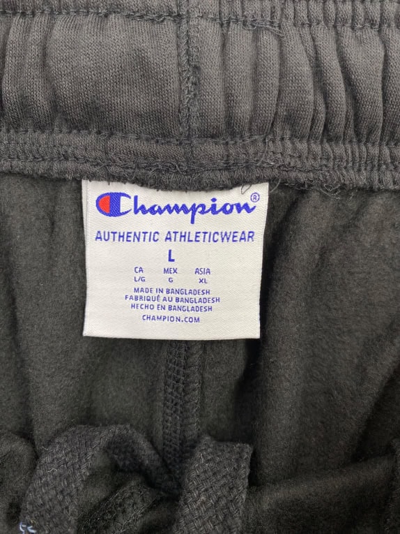 Champion Pantaloni della tuta Athleticwear neri da uomo L